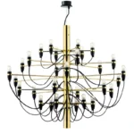 Gino Sarfatti Led Chandelier 50 Heads Gold Silver Pendant Lights Living Room Hotel Bedroom Decor Kitchen 1