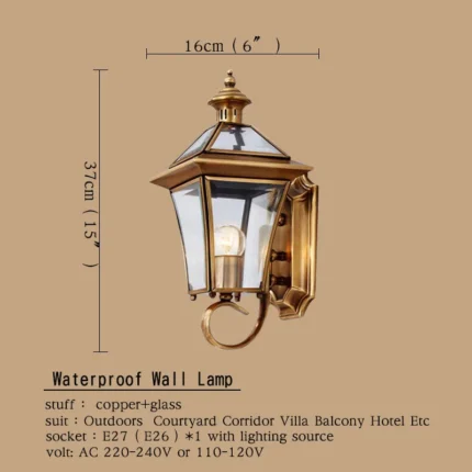 Hongcui Outdoor Wall Lamps Fixture Led Sconce Lights Waterproof Contemporary Creative Decorative For Foyer Balcony Courtyard 1