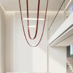 Led 2024 Modern Minimalist Style Belt Pendant Lamp Italian Art Decor Lampara Lampadario Soffitto Moderno Decoration 3