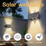 Led Solar Wall Light Waterproof Wall Light 4w 6w For Outdoor Garden Outdoor Balcony Courtyard Energy 1