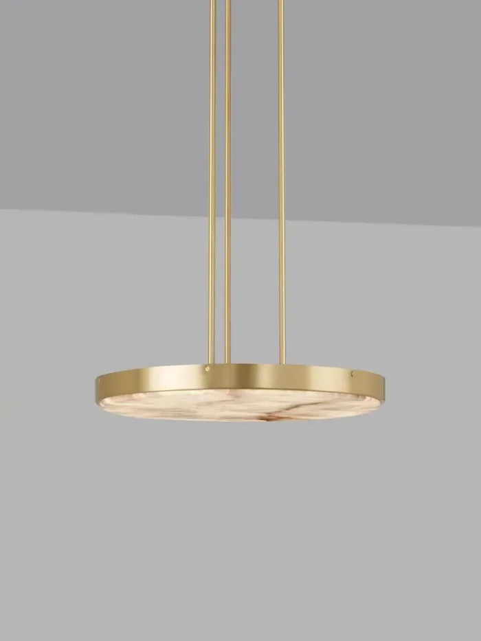 Modern All Copper Marble Pendant Lamp Luxury 2024 Retro Black Hanging Lamps For Ceiling Dining Room