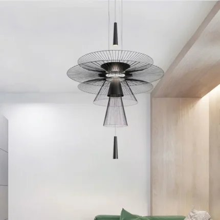 Modern Flying Saucer Hanging Lamps For Ceiling Luxury Metal Pendant Lights Restaurant Ins Led Chandelier Loft 1