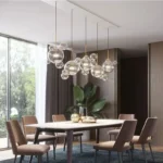 Modern Glass Bubble Led Pendant Lamp Bubbles For Living Dining Room Coffee Tables Bedroom Chandelier Home 4