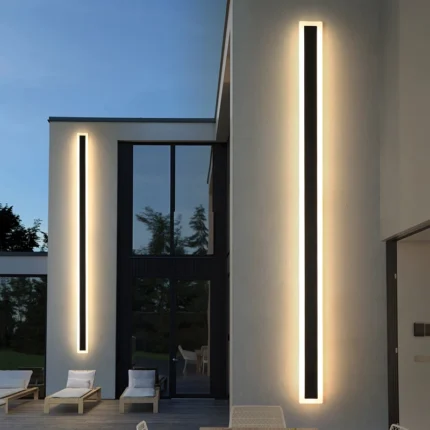 Modern Waterproof Outdoor Long Strip Led Wall Lamp Ip65 Aluminum Wall Light Garden Porch Sconce Light 13