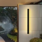 Modern Waterproof Outdoor Long Strip Led Wall Lamp Motion Sensor Outdoor Lighting Porch Lights Balcony Garden 2