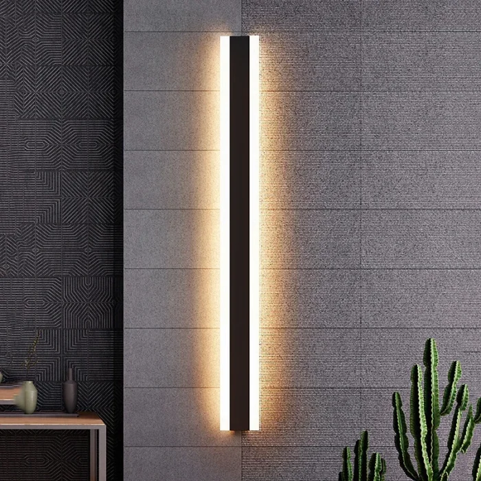 Modern Waterproof Outdoor Long Strip Led Wall Lamp Ip65 Aluminum Wall Light Garden Porch Sconce Light 22