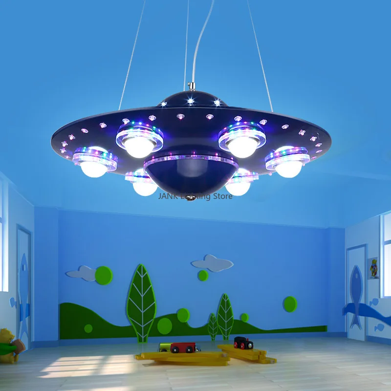 New Flying Saucer Iron Art Alien Ufo Design Led Lamps For Children