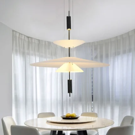 Nordic Acrylic Umbrella Led Pendant Lights Ufo Shape Hanglamp Spain Art Designer Living Room Restaurant Hanging 1