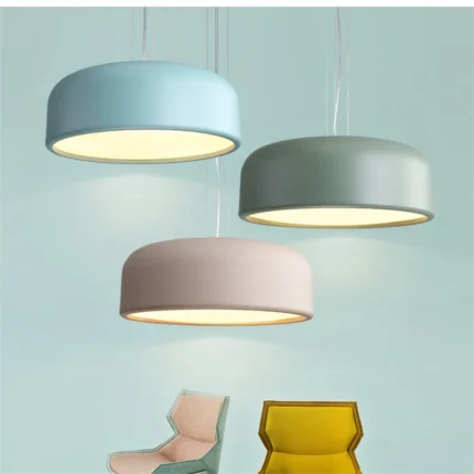 Nordic Denmark Modern Simple Macaron Colorful Ceiling Dual Use Lights Restaurant Bedroom Living Room Warm Single 1