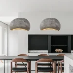 Nordic Designer Led Restaurant Pendant Lamp Bedroom Bar Light Indoor Decor Model Room Wabi Sabi Chandelier 4