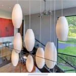 Nordic Miller Silk Chandelier Lights Japanese Simple Ufo Pendant Lamp For Living Room Bedroom Dining Room 3