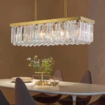 Nordic Home Decor Dining Room Pendant Lamp Lights Indoor Lighting Crystal Lamp Hanging Light Chandelier Lamps