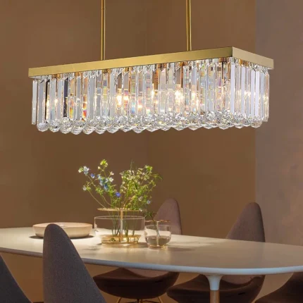 Nordic Home Decor Dining Room Pendant Lamp Lights Indoor Lighting Crystal Lamp Hanging Light Chandelier Lamps