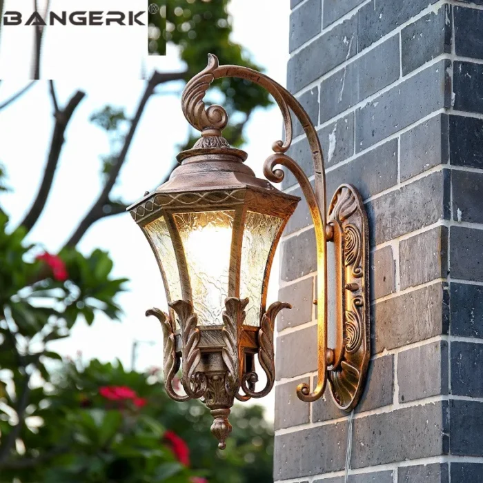 Outdoor Wall Lamps Retro Waterproof Rust Proof Led Porch Lights Aluminum Lighting Sconce Wall Lamp Garden