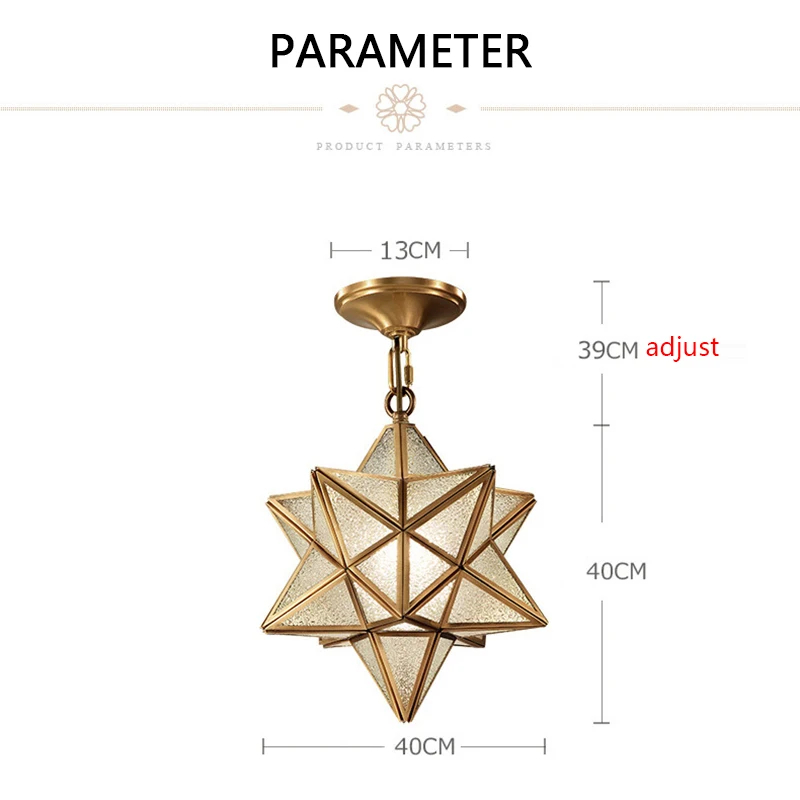 Pendant Lamp Light Loft Vintage Star Tiffany Glass Lighting Ceiling Without Lamp Home Bedroom Corridor Porch 1
