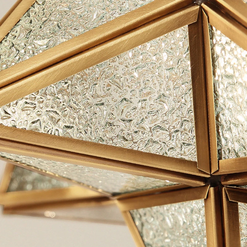 Pendant Lamp Light Loft Vintage Star Tiffany Glass Lighting Ceiling Without Lamp Home Bedroom Corridor Porch 3