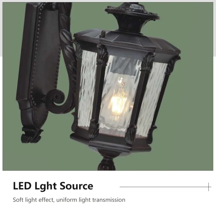 Sandiy Outdoor Porch Light Chandelier Post Wall Lamp Waterproof Vintage Lighting For House Gate Patio Exterior 4