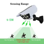 Solar Wall Lamp Motion Sensor Wireless Security Dummy Camera 77 Led Outdoor Flood Light Waterproof Light 3