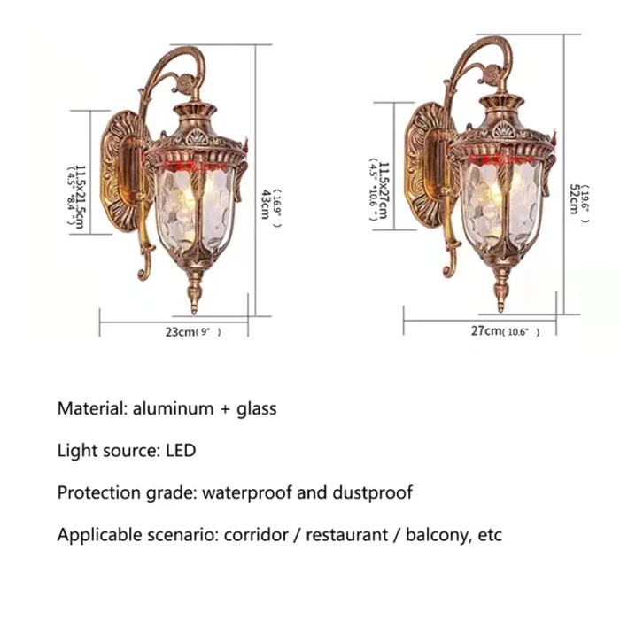 Temou Modern Outdoor Wall Lamps European Style Creative Balcony Decorative For Living Corridor Bed Room Hotel 5