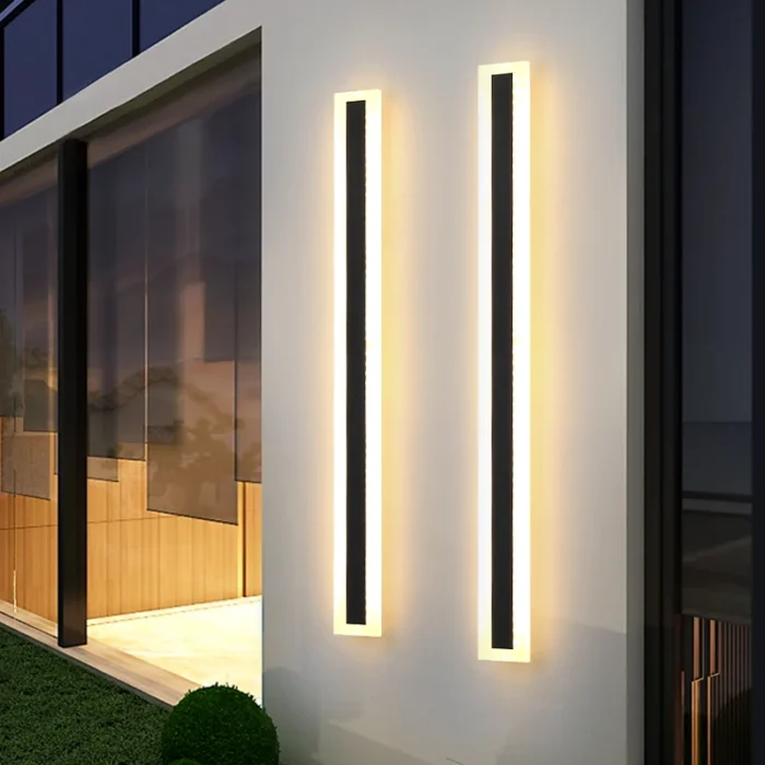 Waterproof Long Wall Led Outdoor Ip65 Modern Style Garden Landscape Village Villa Balcony Lamp Power 85 2