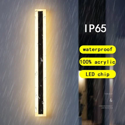 Waterproof Long Wall Led Outdoor Ip65 Modern Style Garden Landscape Village Villa Balcony Lamp Power 85